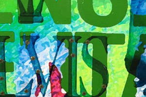 Karin Vermeer - Gemengde techniek op doek, Elvis (Groot) kopen? Bied vanaf 40!