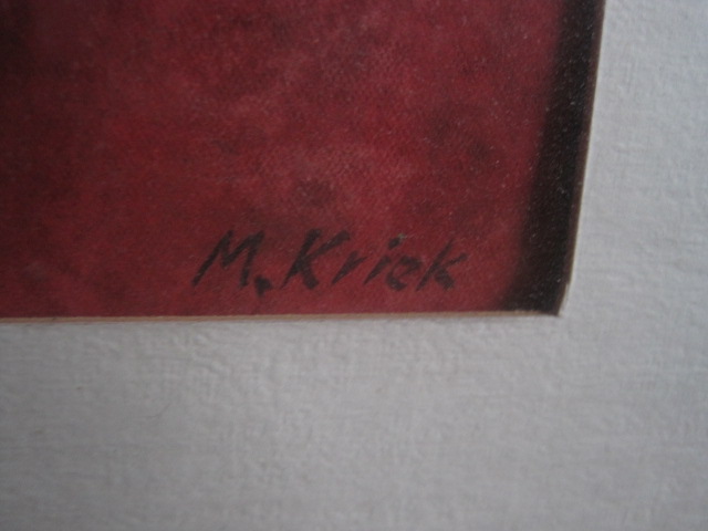 Mario Kriek - GROTE ca. 1950 gesigneerde surrealistische Collage/Aquarel "Ship of Fools" kopen? Bied vanaf 1!