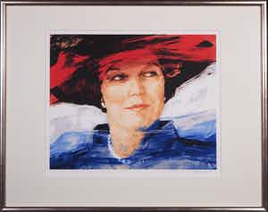 Carla Rodenberg - Offset, Beatrix - Ingelijst verkocht voor € 60!