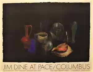 Jim Dine - Kleurenoffset-litho. Affiche: STILLLIVE uit 1979 (zeer zeldzaam verkauft für € 55!