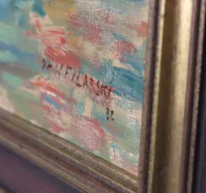 Dirk Filarski - Olieverf op doek, Venetië - Ingelijst kopen? Bied vanaf 1500!