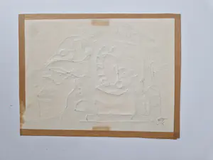 Ed Dukkers - karakteristieke gemengde techniek - 1971 - "Olifant" - gesigneerd kopen? Bied vanaf 33!