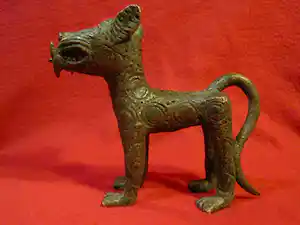 Benin - Bronzen luipaard. vendu pour 55€ !