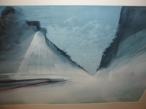 Bert Bruijn - Prachtig werk van Bert Bruijn: Gouache (groot), gesigneerd '1988'. kopen? Bied vanaf 40!