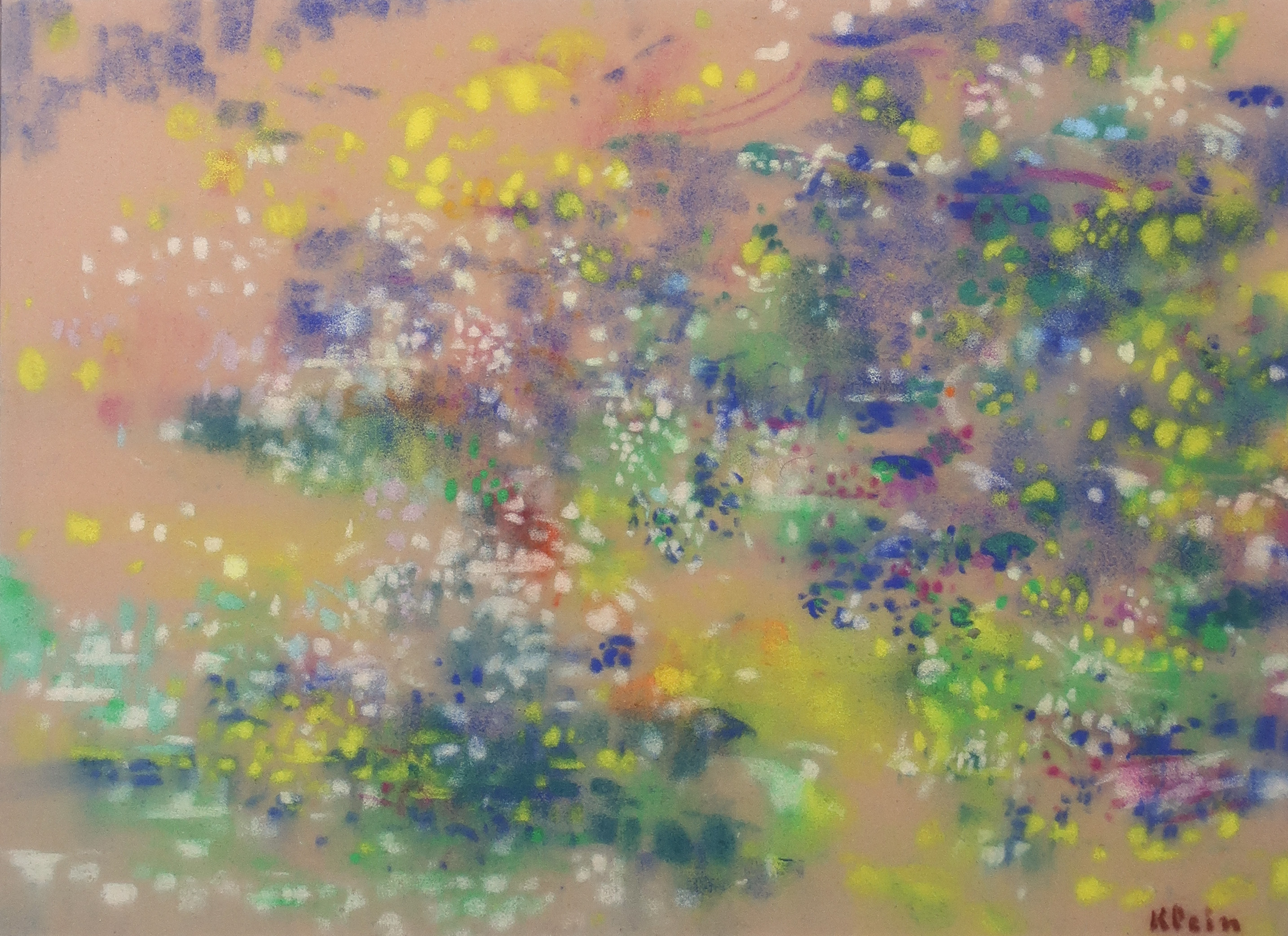 Frits Klein - Pastelkrijt op papier, Zonder titel - Ingelijst kopen? Bied vanaf 150!