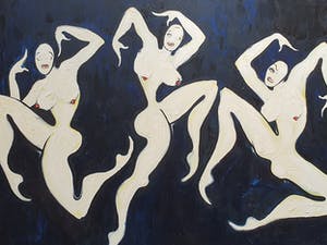 Niet of onleesbaar gesigneerd - expressionistisch/surrealistisch | olieverf op canvas kopen? Bied vanaf 1!