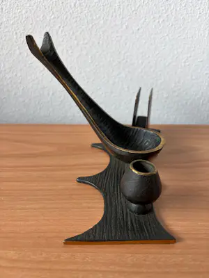Walter Bosse - Bronzen rookset - pijphouder kopen? Bied vanaf 50!