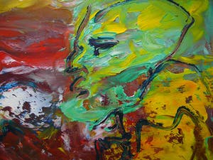 Niet of onleesbaar gesigneerd - Alu & Brun -expressionisme circa 1980- kopen? Bied vanaf 1!