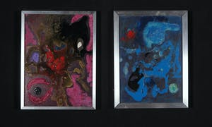 Bitia Rosendor - Lot van twee olieverf op board kopen? Bied vanaf 35!