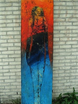 Sjer Jacobs - KunstAcademie Maastricht - Manshoog Olieverf "Veelzijdige vrouw" gesigneerd kopen? Bied vanaf 369!