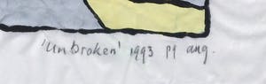 Piet Quekel - Gouache op rijstpapier, Unbroken - Ingelijst kopen? Bied vanaf 1!