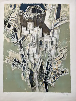 Georges Dayez - Abstract composition kopen? Bied vanaf 250!