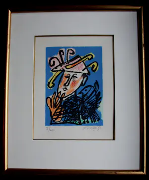 Corneille - Ingelijste zeefdruk: Trois images d'un été - 1992 kopen? Bied vanaf 249!