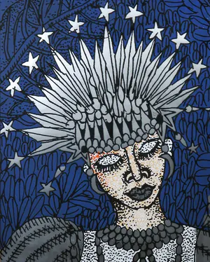 Trudi van de Ven - Zeefdruk, Statue of Freedom - Ingelijst kopen? Bied vanaf 35!