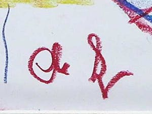 Christine Spierings - Krijt op papier, Z.T. Vrouw met vogel kopen? Bied vanaf 1!