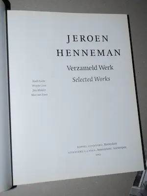 Jeroen Henneman - Verzameld Werk 272 pag, - handgesigneerd kopen? Bied vanaf 75!