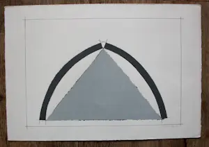 Bert Loerakker - 2 zeefdrukken: Geometrische composities - 1981 kopen? Bied vanaf 1!