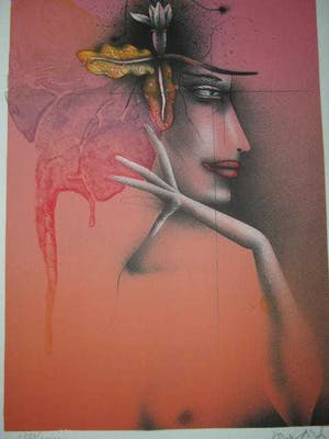 Paul Wunderlich - Tête d'une Femme kopen? Bied vanaf 37!