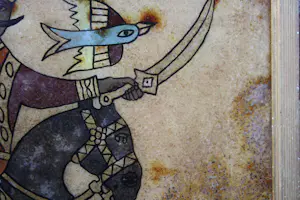 Niet of onleesbaar gesigneerd - Fraaie Perzische Achter Glas Schildering (19e eeuw kopen? Bied vanaf 1!