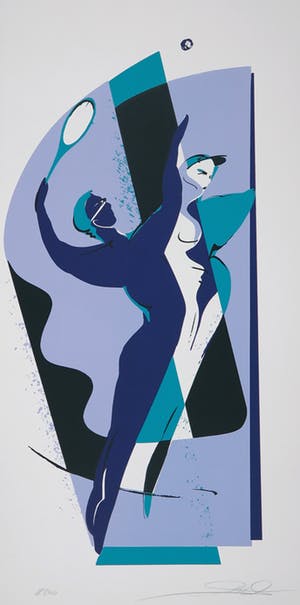 Alfred Gockel - Zeefdruk, Tennis kopen? Bied vanaf 1!