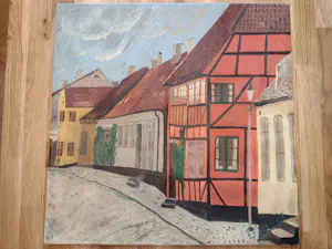 AcheterSigurd Alf Eriksen - Onbekende titel, stadsstraat, 1973? Enchérissez de 11!