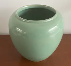 Plateelbakkerij Zuid-Holland - Art Deco turqoise vaas kopen? Bied vanaf 25!