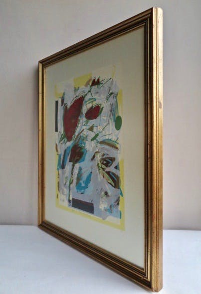 Pieter Vermeulen - Red Hearts and Papillon in landscape - In verguld houten lijst kopen? Bied vanaf 29!