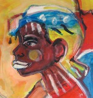 Christine Spierings - Olieverf op doek, Visit (Groot) kopen? Bied vanaf 80!