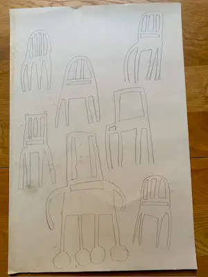 Klaas Gubbels - schetsontwerpen theateraffiche kaufen? Bieten Sie von 50!