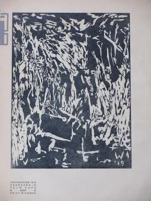 Erich Wichmann - Abstracte Compositie - Houtgravure kopen? Bied vanaf 40!