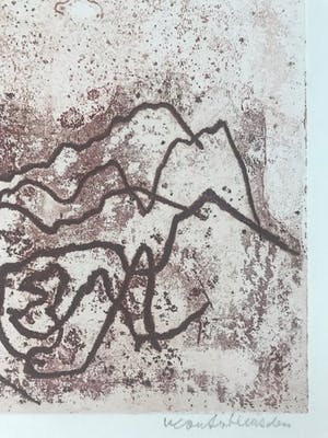 Wout van Heusden - Mooie gesigneerde ets - '8e staat' - 1967 kopen? Bied vanaf 1!