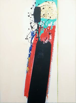 Arty Grimm - Olieverf op doek, Zonder titel, Ingelijst kopen? Bied vanaf 1!