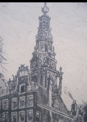 Louis Landre - Zicht op Amsterdam kopen? Bied vanaf 25!