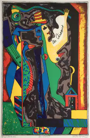 Cecile de Bruijn - Les Oiseaux | zeefdruk - ingelijst vendu pour 52€ !