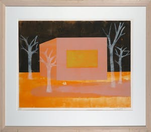 Margot de Jager - Sjabloondruk, Boshuis - Ingelijst kopen? Bied vanaf 35!