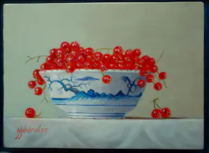 Hans Habraken - Chinees schaaltje met bessen kopen? Bied vanaf 295!