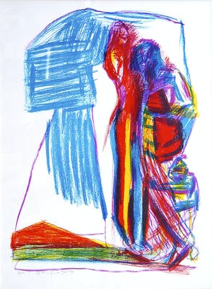 Pieter Defesche - Verliefd paar in landschap kopen? Bied vanaf 5!