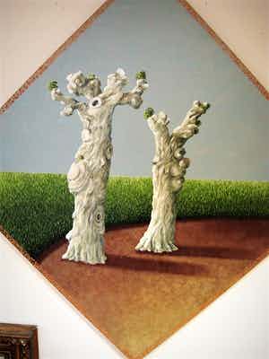 Erna van Mondfrans - GROOT realistisch olieverf "Frankrijk Saint-Félix-de-Rieutord " gesigneerd verkocht voor € 70!