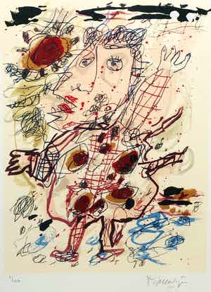 Kees Salentijn - zonder titel maar met lijst! verkocht voor € 110!