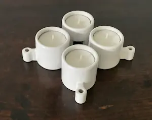 Ehlen Johansson - 10 MODULAIRE KERAMISCHE WAXINELICHTHOUDERS kopen? Bied vanaf 42!