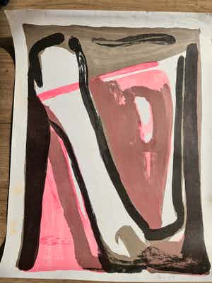 Bram van Velde - Litho - gesigneerd - E/A verkocht voor € 1!