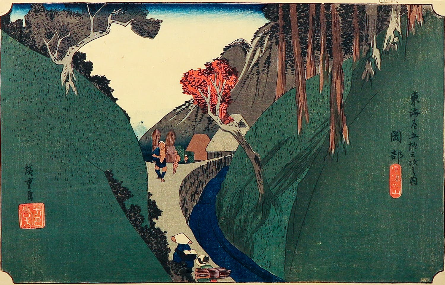 Ando Hiroshige - Houtdruk, Okabe kopen? Bied vanaf 35!