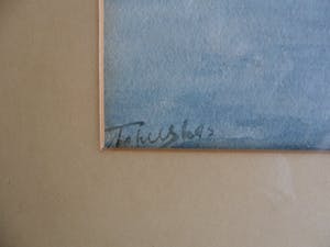 Adriaan Terhell - Aquarel, Polderlandschap molen aan het water kopen? Bied vanaf 25!