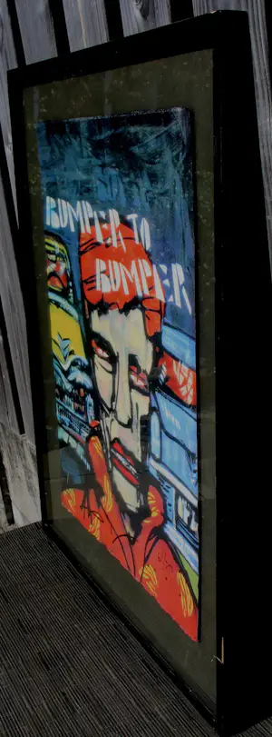 Herman Brood - Ingelijste zeefdruk: Bumper to bumper kopen? Bied vanaf 450!