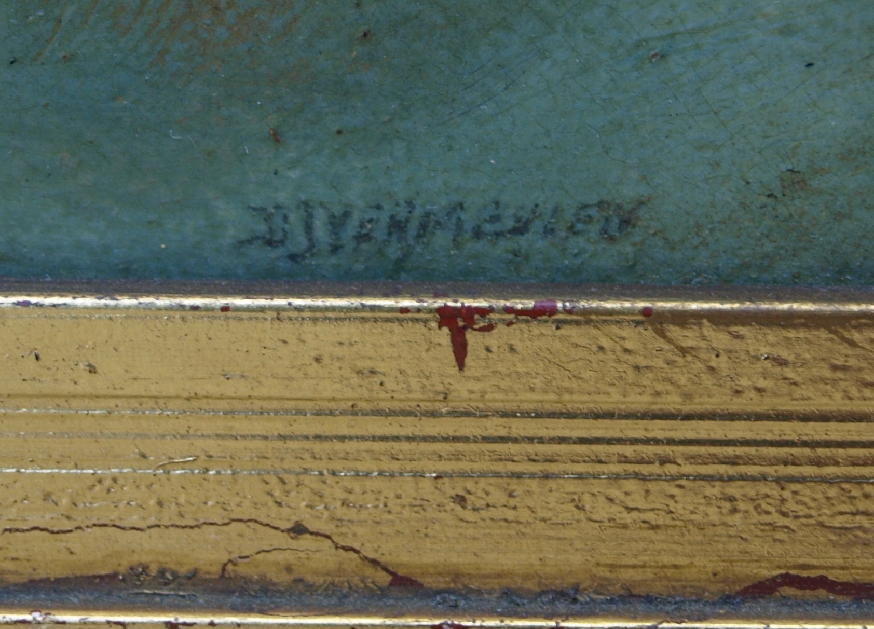 Niet of onleesbaar gesigneerd - Olieverf op paneel , Stilleven met 2 peren â€“ ingelijst  kopen? Bied vanaf 1!