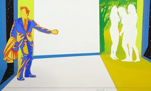 Frans van Eijk - Gemengde techniek op papier, Zonder titel kopen? Bied vanaf 1!