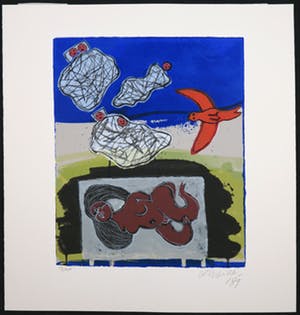 Corneille - Zeefdruk, Six rêves peints kopen? Bied vanaf 1!