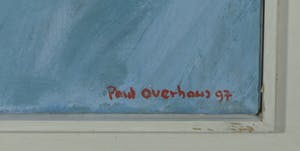 Paul Overhaus - Olieverf op doek, Kalme zee - Ingelijst kopen? Bied vanaf 100!