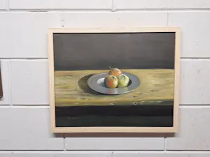 Henk Poeder - Stilleven met Appels op een Fruit Schaal kopen? Bied vanaf 125!