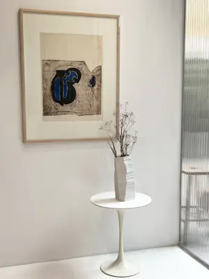 Cees Kortlang - Ets, Abstracte voorstelling in Blauw "Cold Blue" - Ingelijst 2/10 kaufen? Bieten Sie von 75!